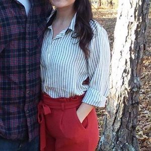 Striped Silky Blouse